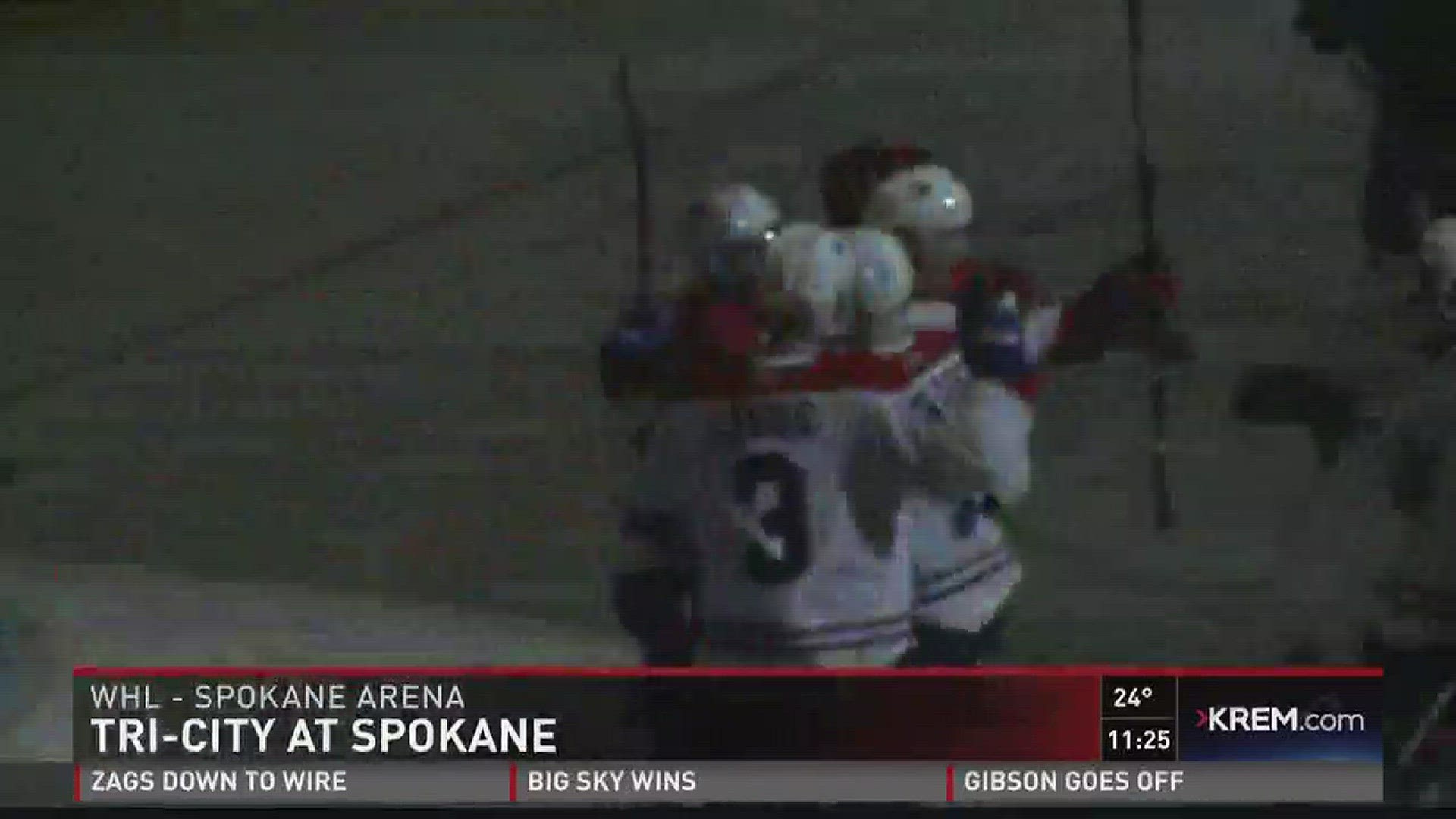 The Spokane Chiefs races out to a 4-0 lead just to hang on for the 4-3 victory. The team is now eight points back of Portland.