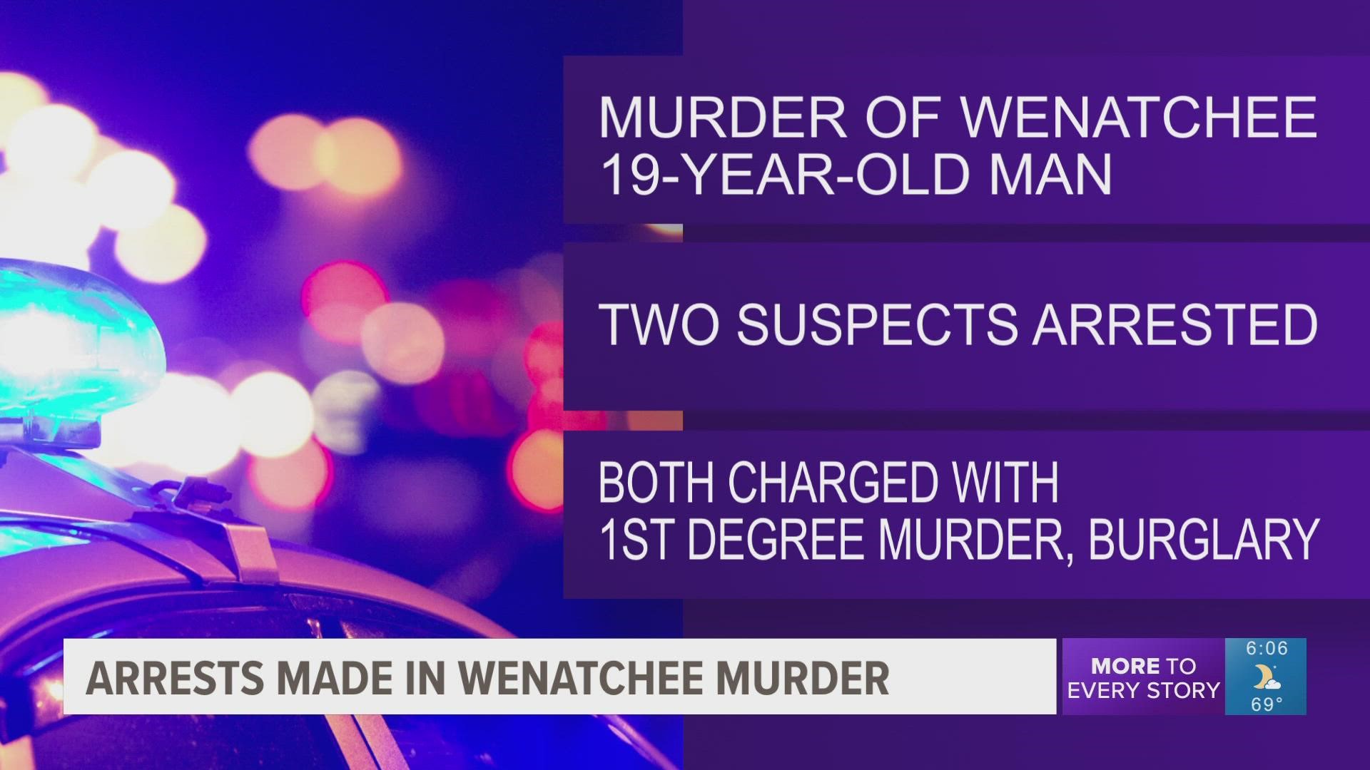 Wenatchee police reported two men were arrested in relation to an ongoing homicide investigation.