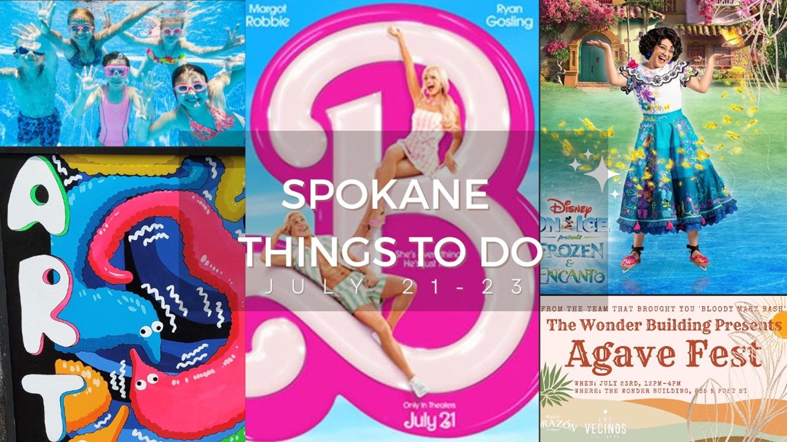 Spokane events Barbie movie, free pool party and Agave Fest
