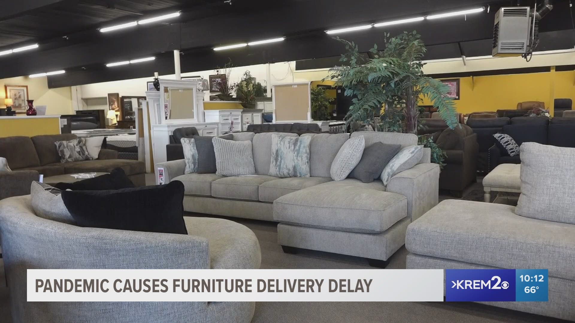 KREM's Amanda Roley talks with furniture store owners and customers about the delays.