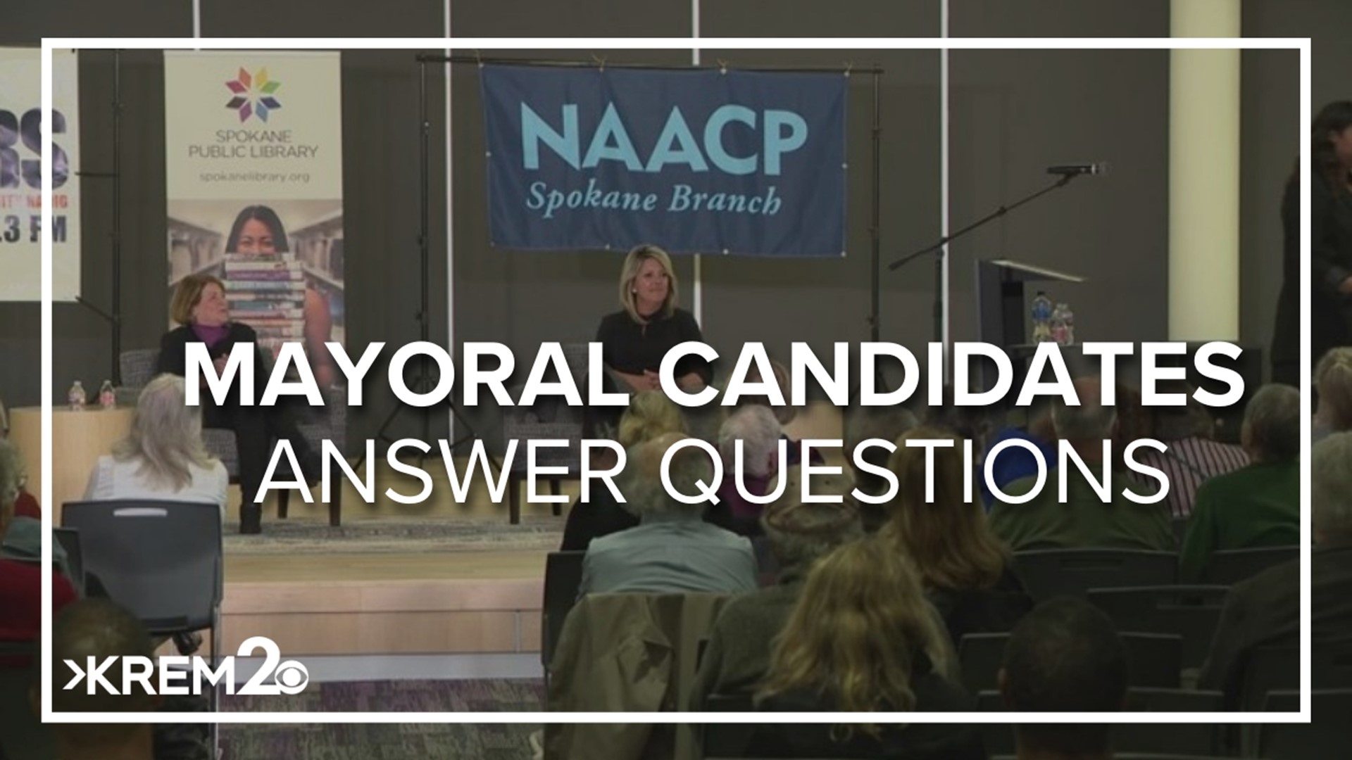 Both candidates were given 90 seconds to answer some of Spokane's most pressing issues, such as the homeless crisis and their plans to keep people warm this winter.