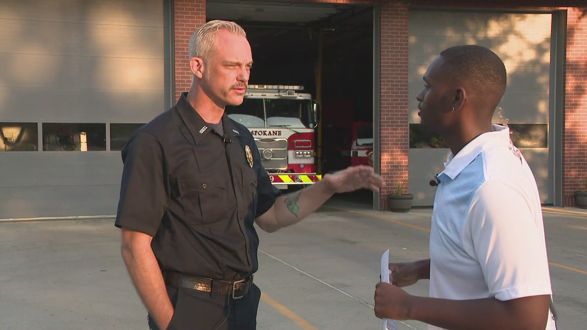 Local Spokane firefighters give advice on how to stay safe during the extreme heat.