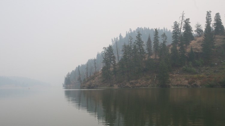 Smoky skies and bad air quality pollute Coeur d'Alene as several fires' worth of smoke pour in