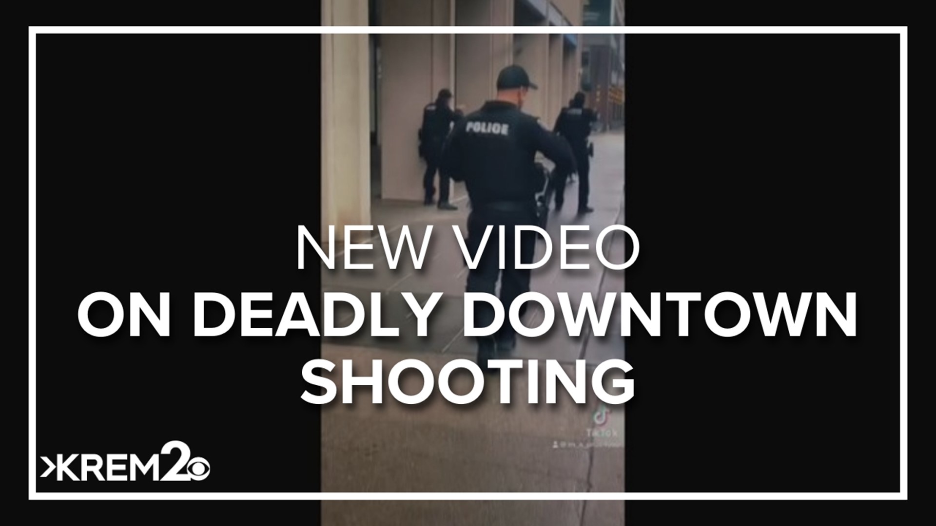 At one point, the woman who shot the video, named Toya, was between police and the man armed with a knife.