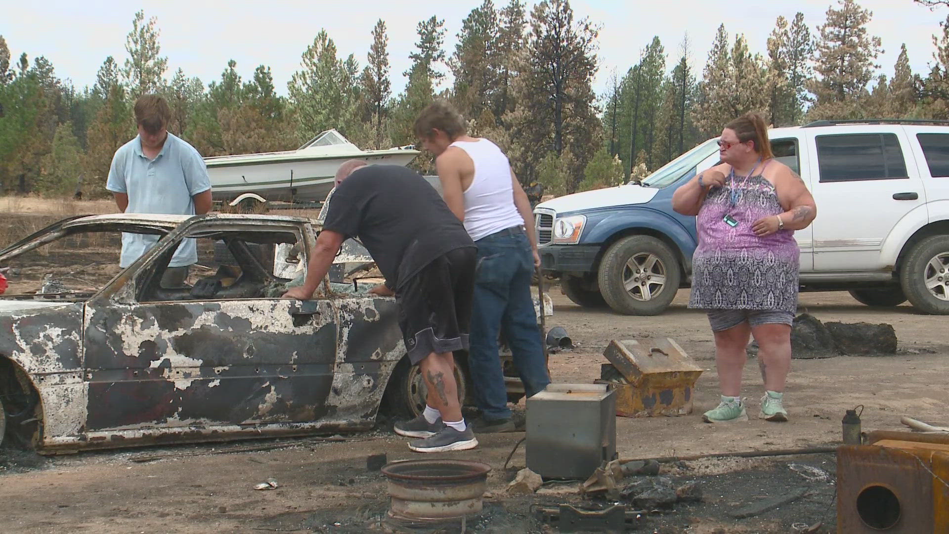 The family was one of three who had their home damaged in the fire.