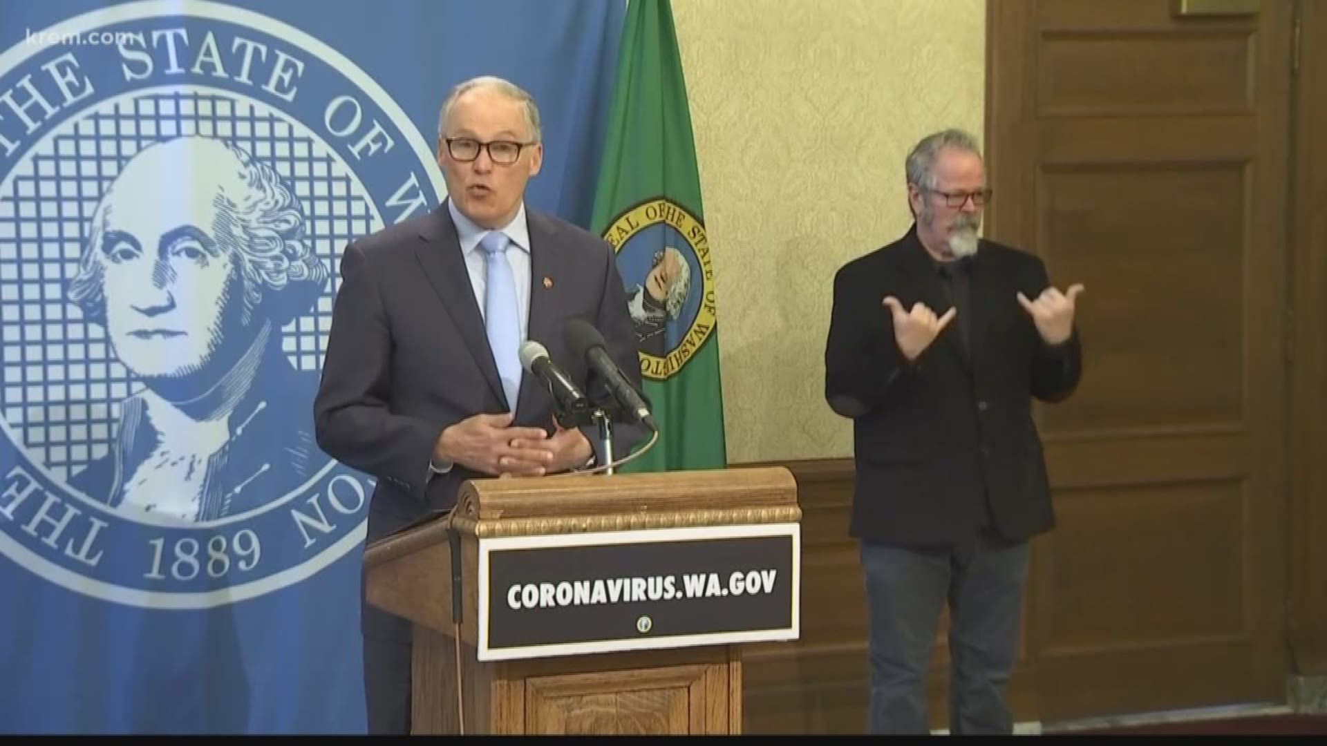 Washington Governor Jay Inslee announced K-12 schools will be closed for the rest of the school year amid the coronavirus pandemic.