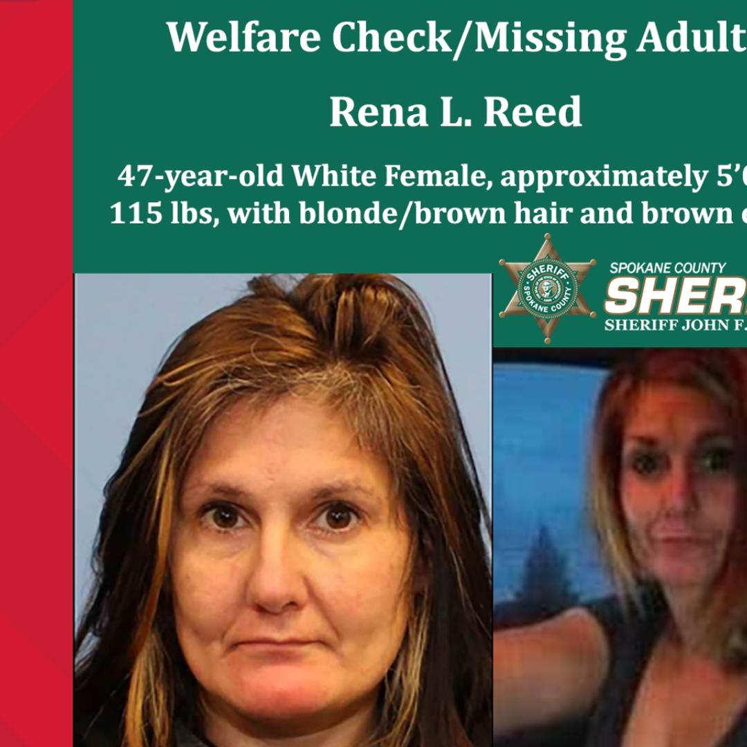 Spokane County seeks help to find missing Rena L. Reed | krem.com