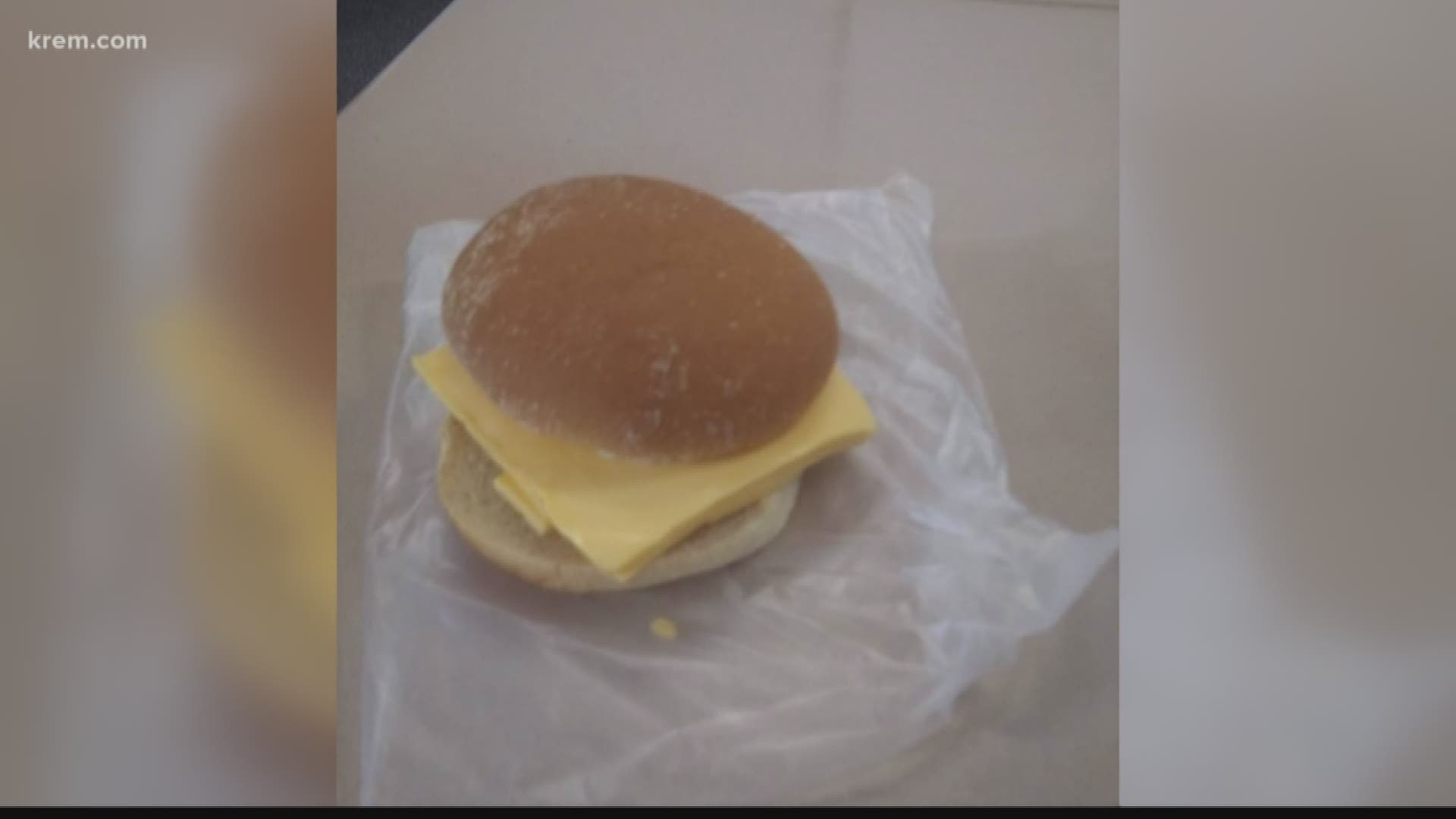 A Post Falls mom is upset by an alternative lunch her son got when he ran out of lunch money. She posted a photo that blew up on Facebook.