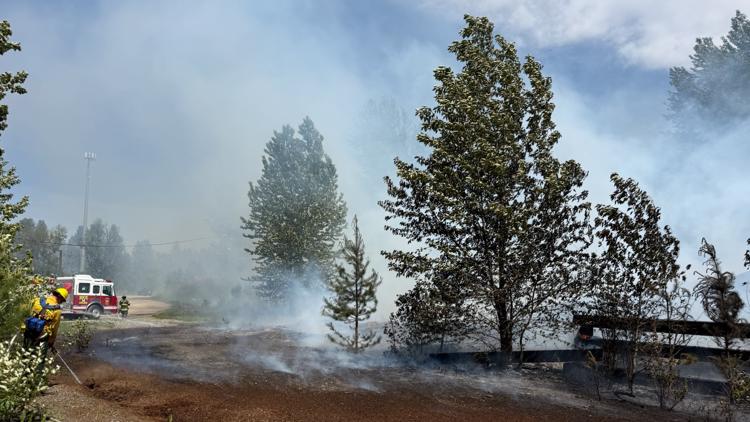 Firefighters respond to wind-driven vegetation fire in Sandpoint | krem.com