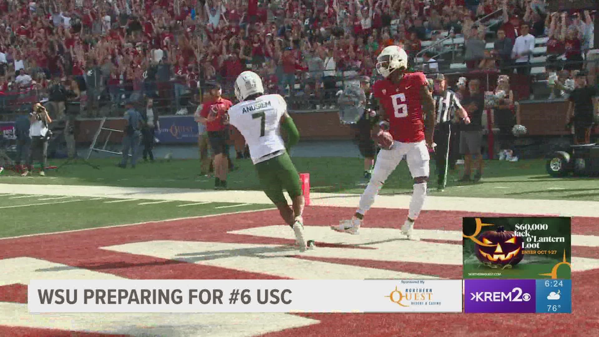 Coming off a big win against Cal, the Cougs are looking ahead to a challenging matchup against No. 6 ranked USC.