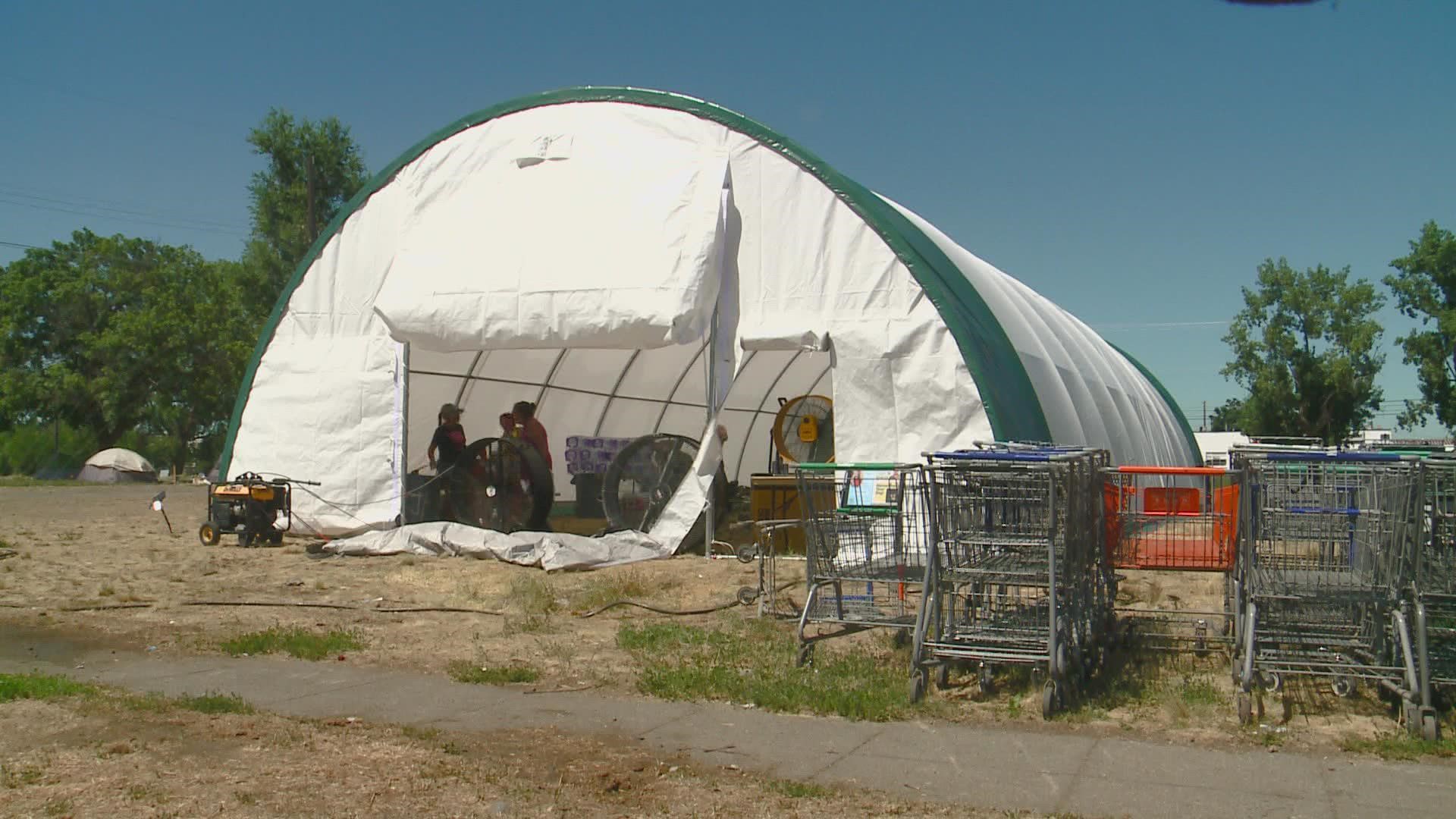 WSDOT is aware of the tent. While it doesn't allow camping on its land, officials say they don't want someone to have a medical emergency on their property.