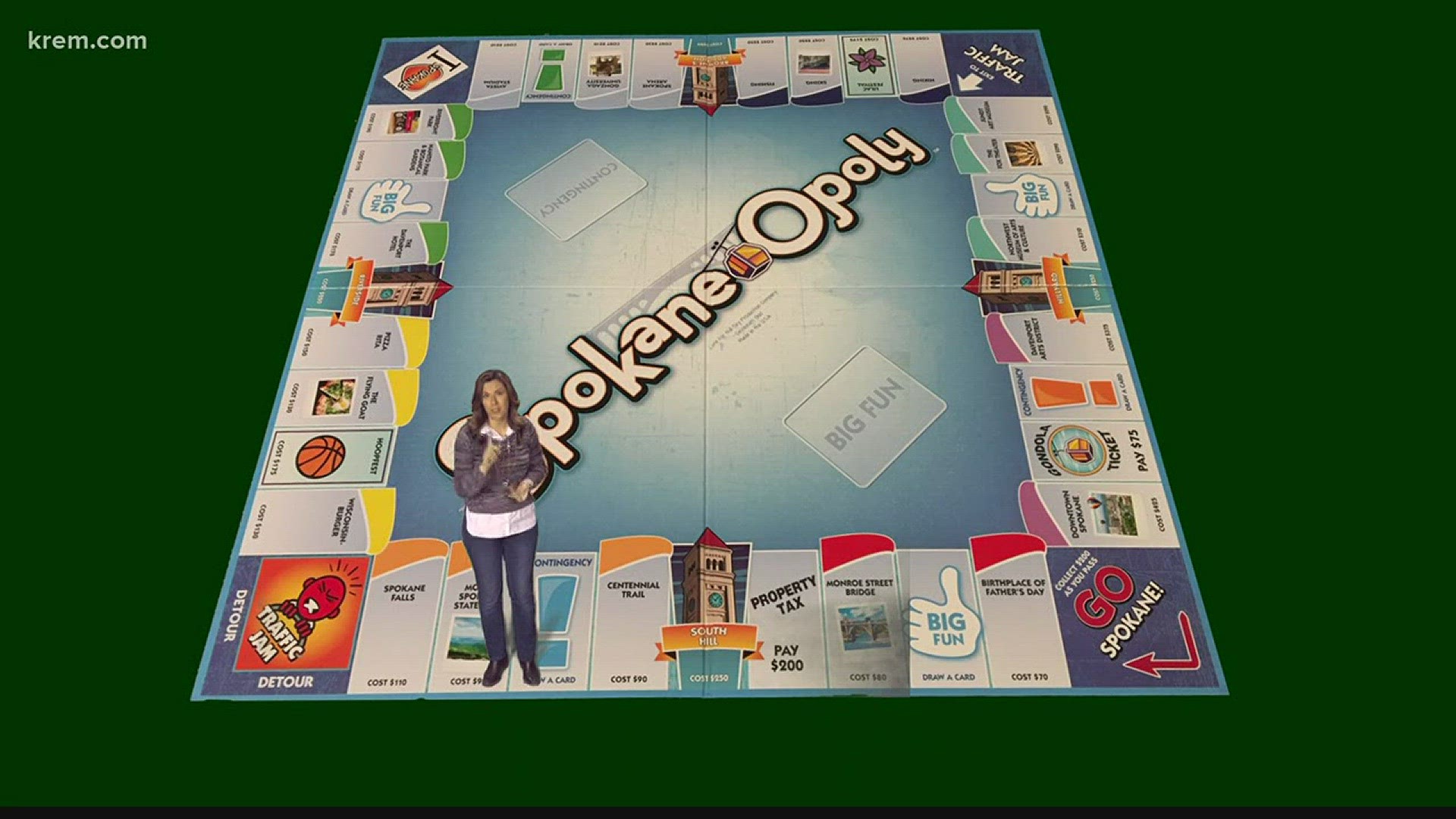 KREM 2's Amanda Roley is our resident - Sherlock Holmes. Now - this week we sent her to hunt down the board game, "Spokane-opoly." And she found it!