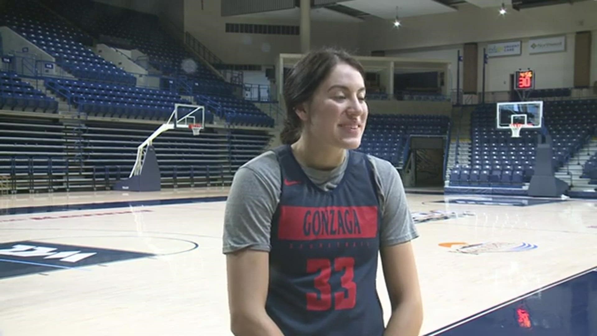 Gonzaga's Melody Kempton, Yvonne Ejim and Kayleigh Truong: WCC Awards press conference | RAW