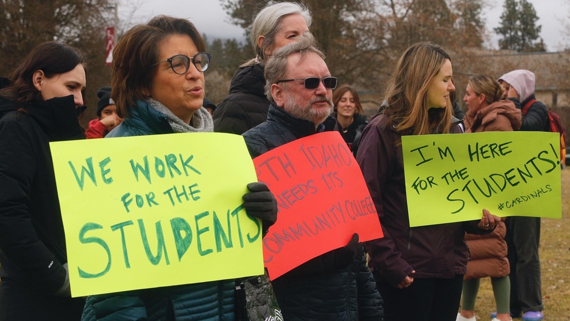 Residents show support for North Idaho College students