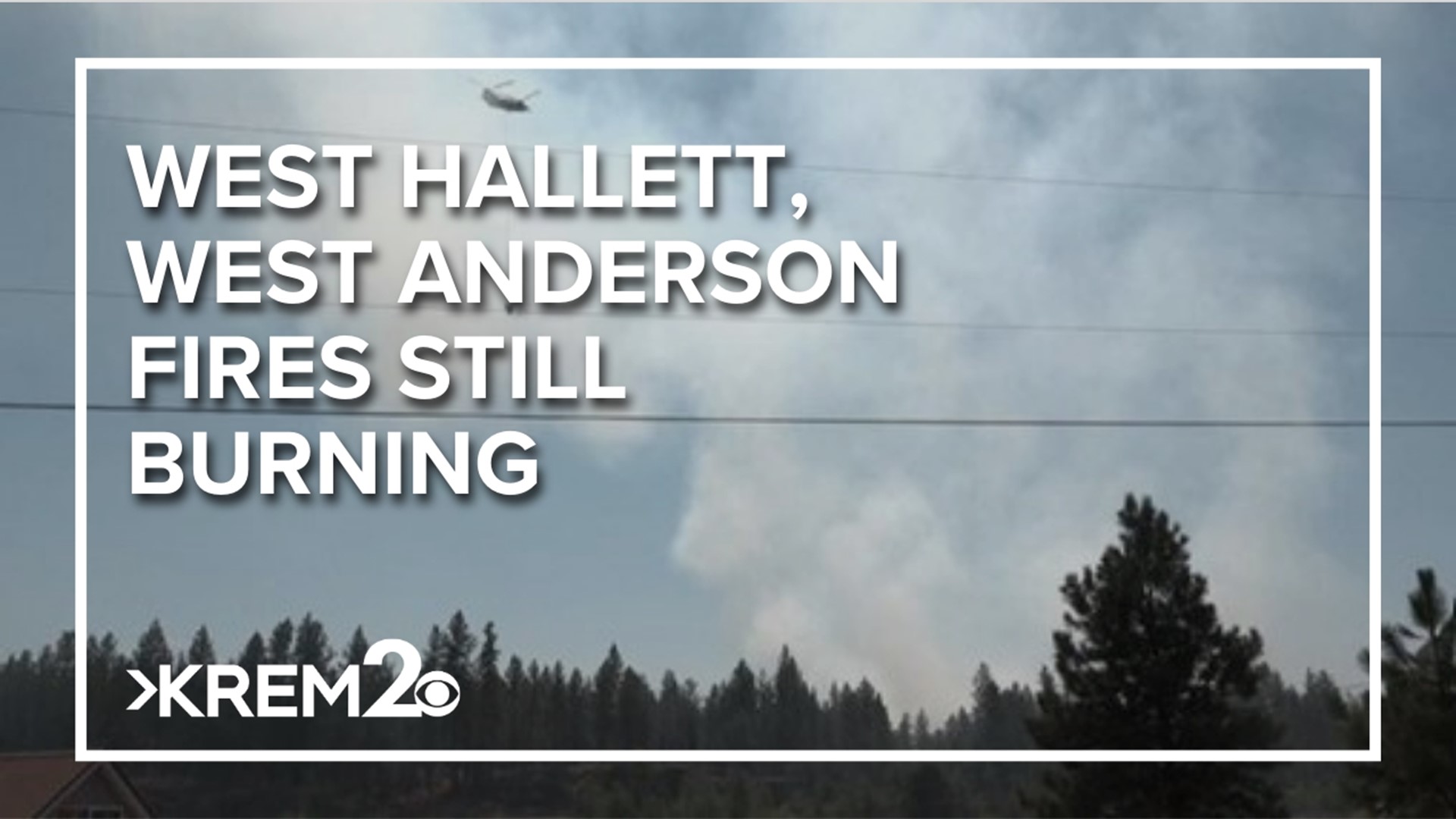 According to DNR, the West Hallett fire has burned about 155 acres, while the West Anderson fire's burned at least 35 as of Thursday.