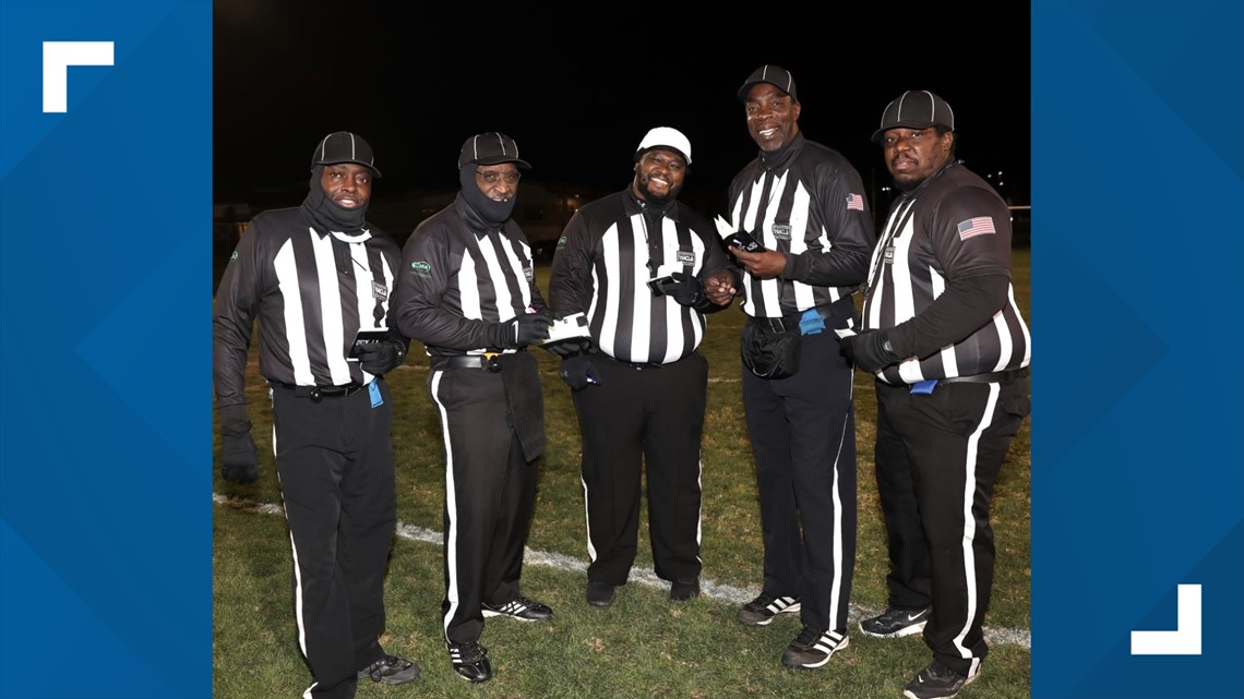 History. The first all-black officiating crew will work an NFL