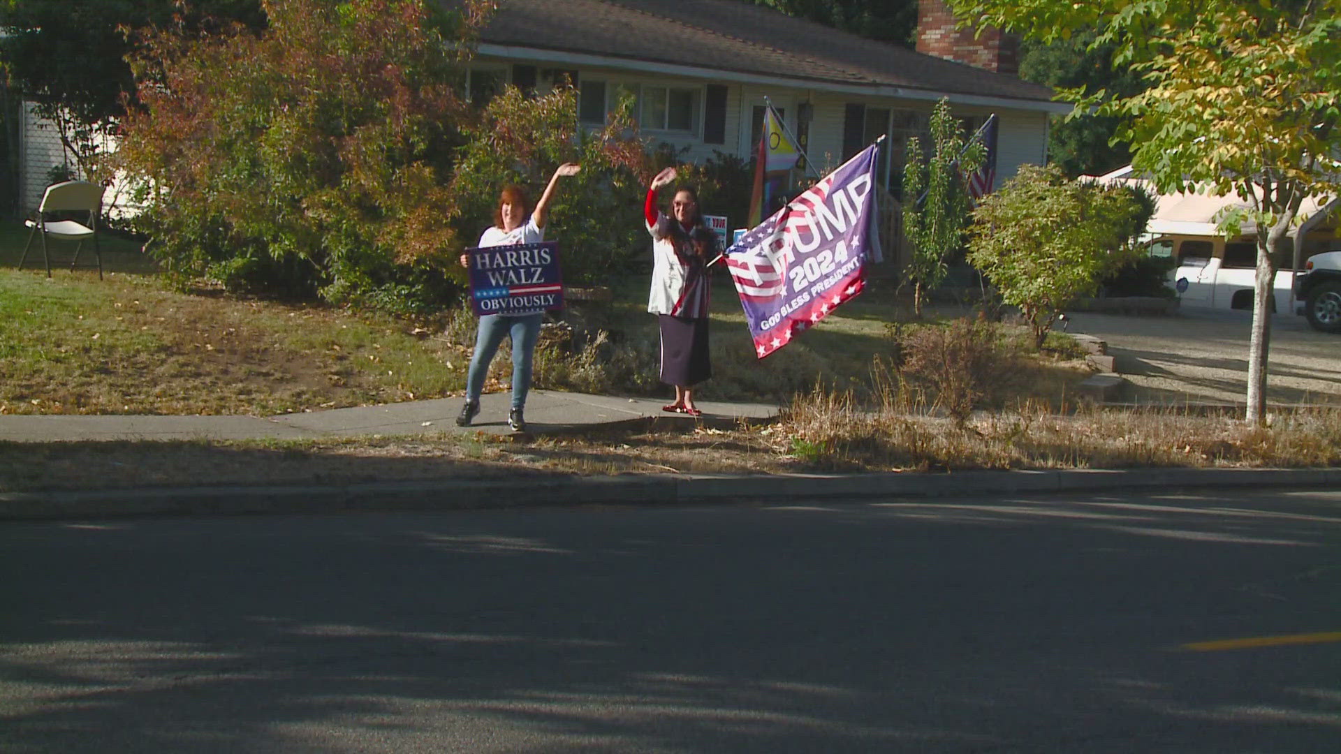 Sheryl McGrath and Anita Sather are on opposite sides of the political spectrum but they refuse to let that get between them and interrupt their yearslong friendship