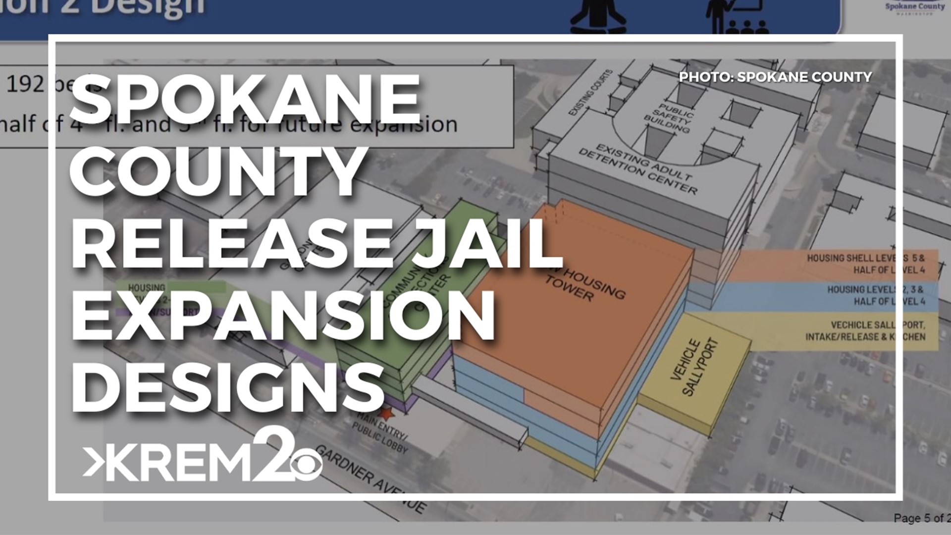 County commissioners are considering two design options for the new Spokane facility.