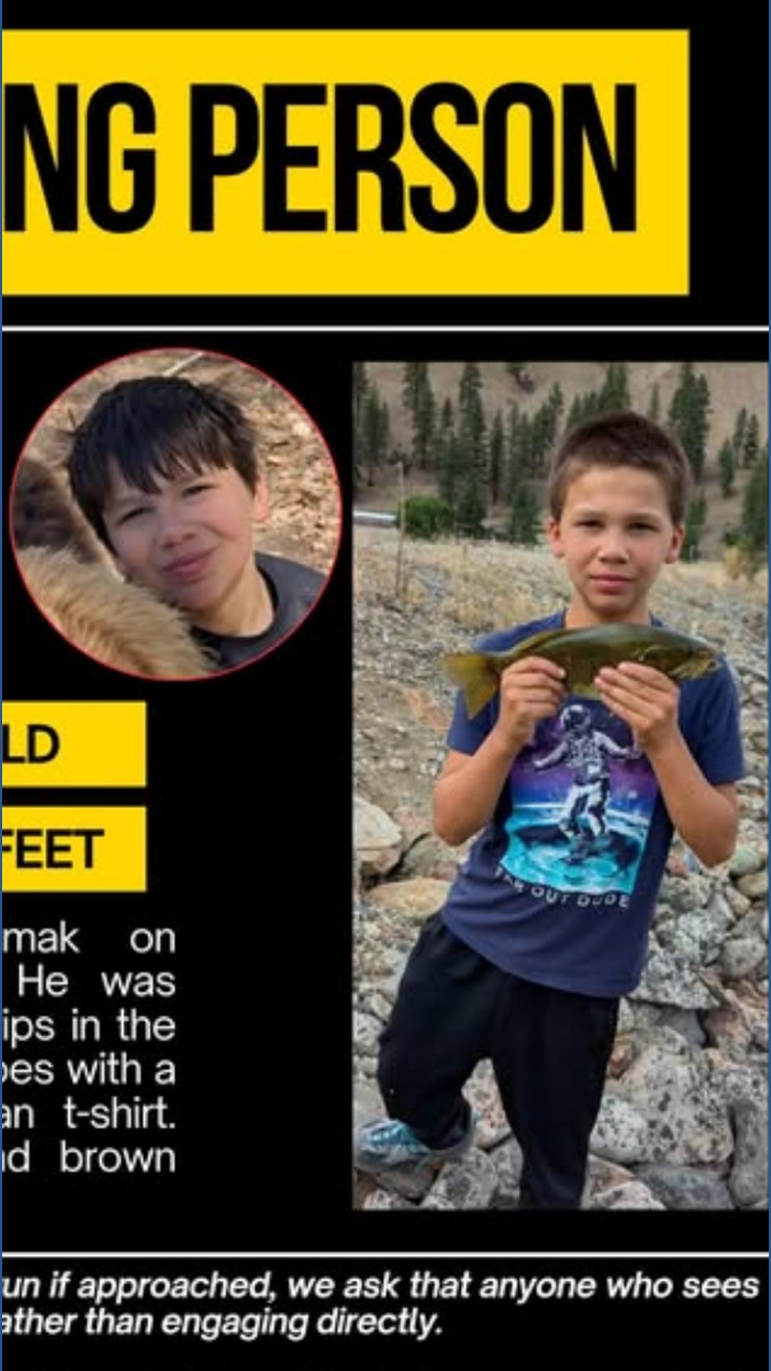 Omak police searching for missing 12-year-old last seen on Oct. 8 ...