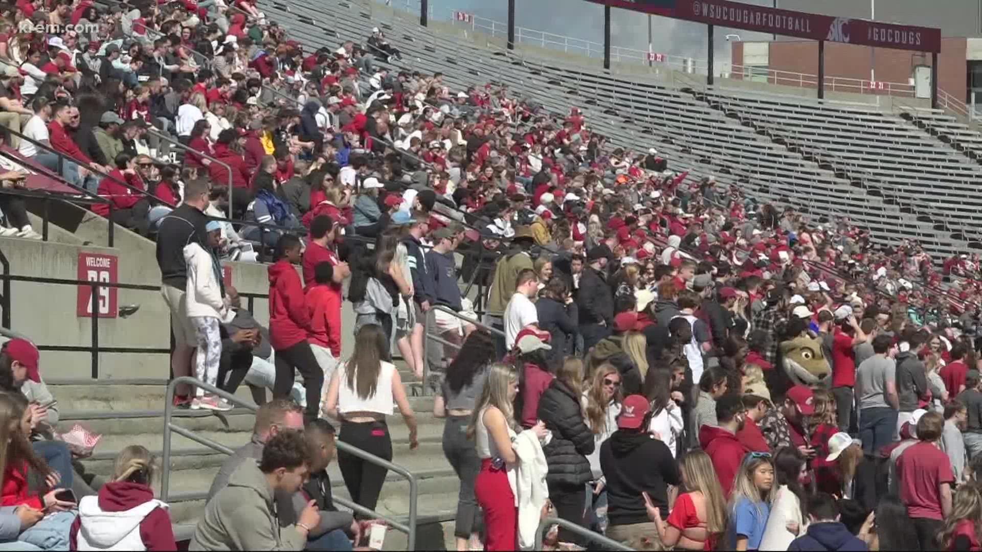 WSU Football: Cam Ward during Crimson and Gray Game 4/22/23 