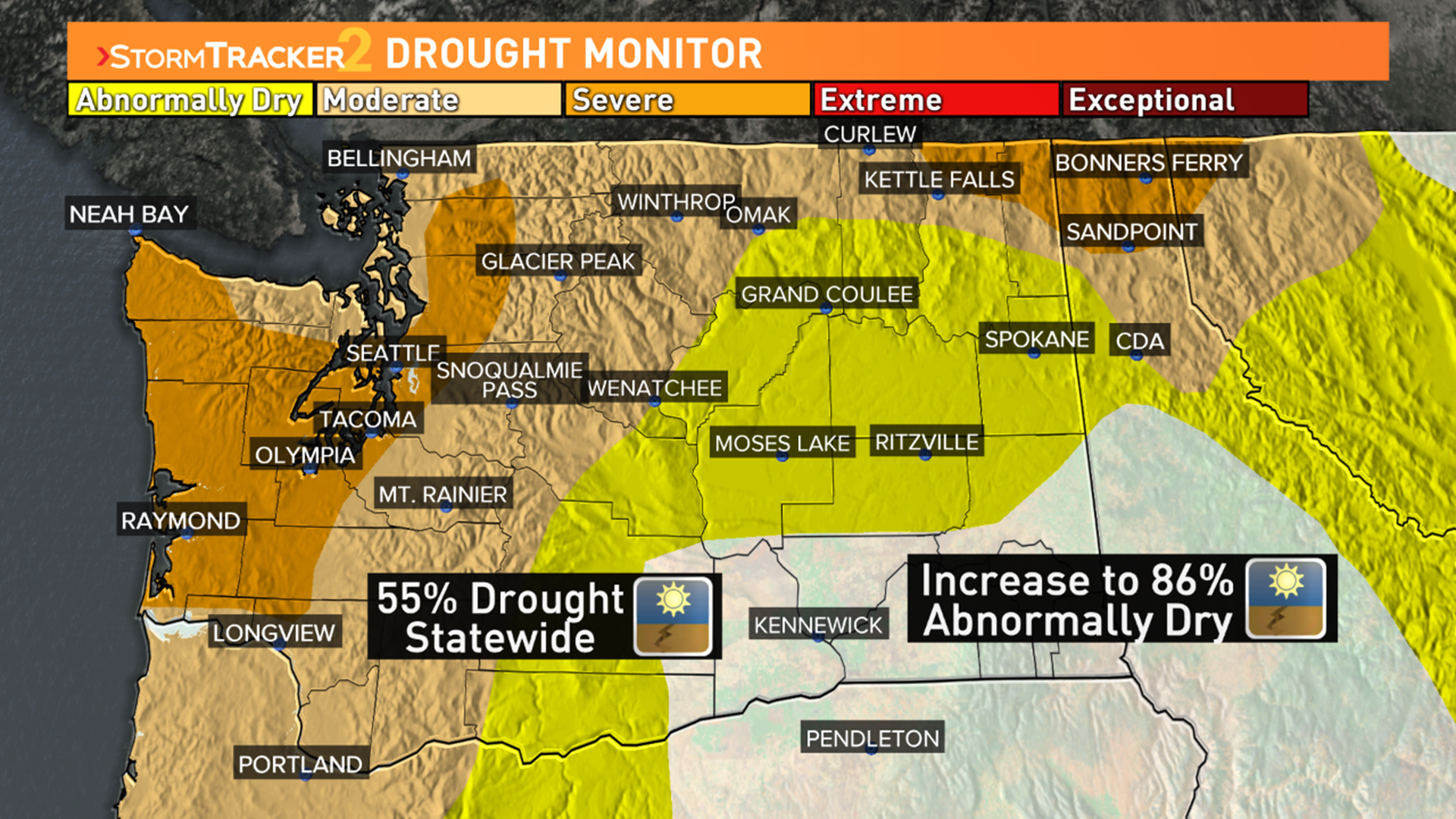 Dry June and 2019 leads to worsening drought in Washington | krem.com