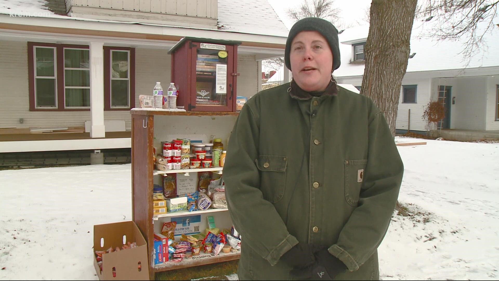 Little pantries pop up around Spokane during holiday season krem