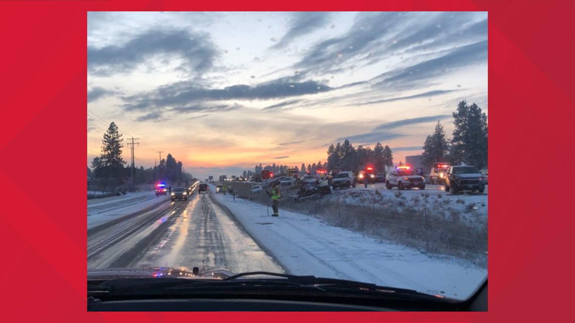 Pileup On I-90 In Spokane Included 35 Crashes On 10-mile Stretch | Krem.com