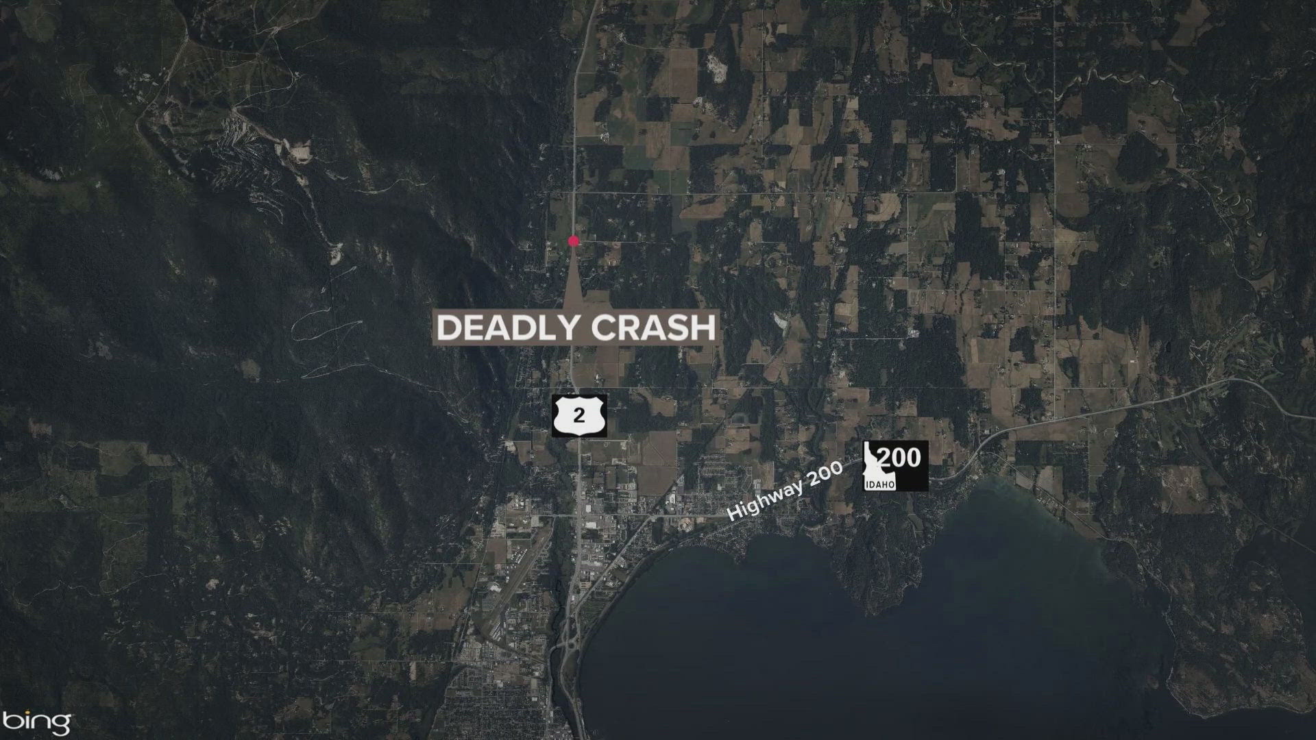 Idaho State Police say a driver crashed head-on into another car, sending four to the hospital and killing a child passenger.