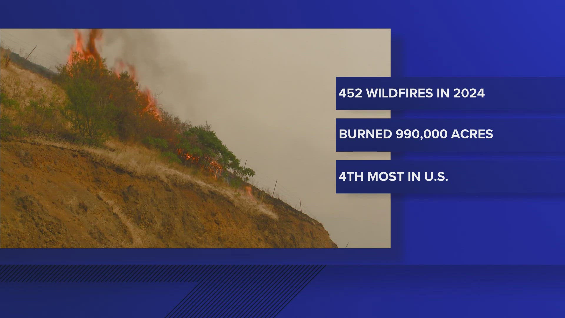 Officials say there have been over 1,400 wildfires this year, putting Idaho behind three other states for the amount of acreage burned