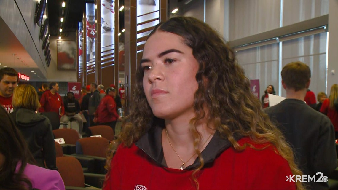 WSU guard Charlisse Leger-Walker talks about heading to the NCAA Tournament