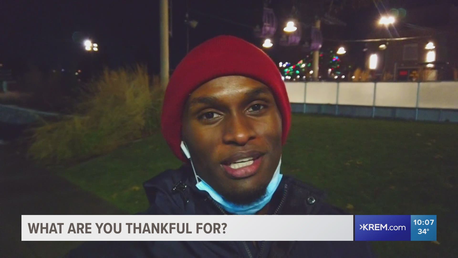Our Brandon T. Jones caught up with some locals to see what they're thankful for this holiday season. Plus, what Mark, Regina, and Thomas are thankful for as well.