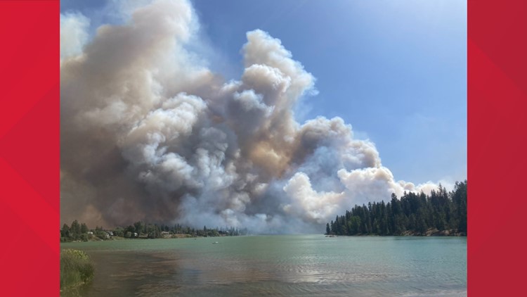 Pictures Gray Fire In Medical Lake