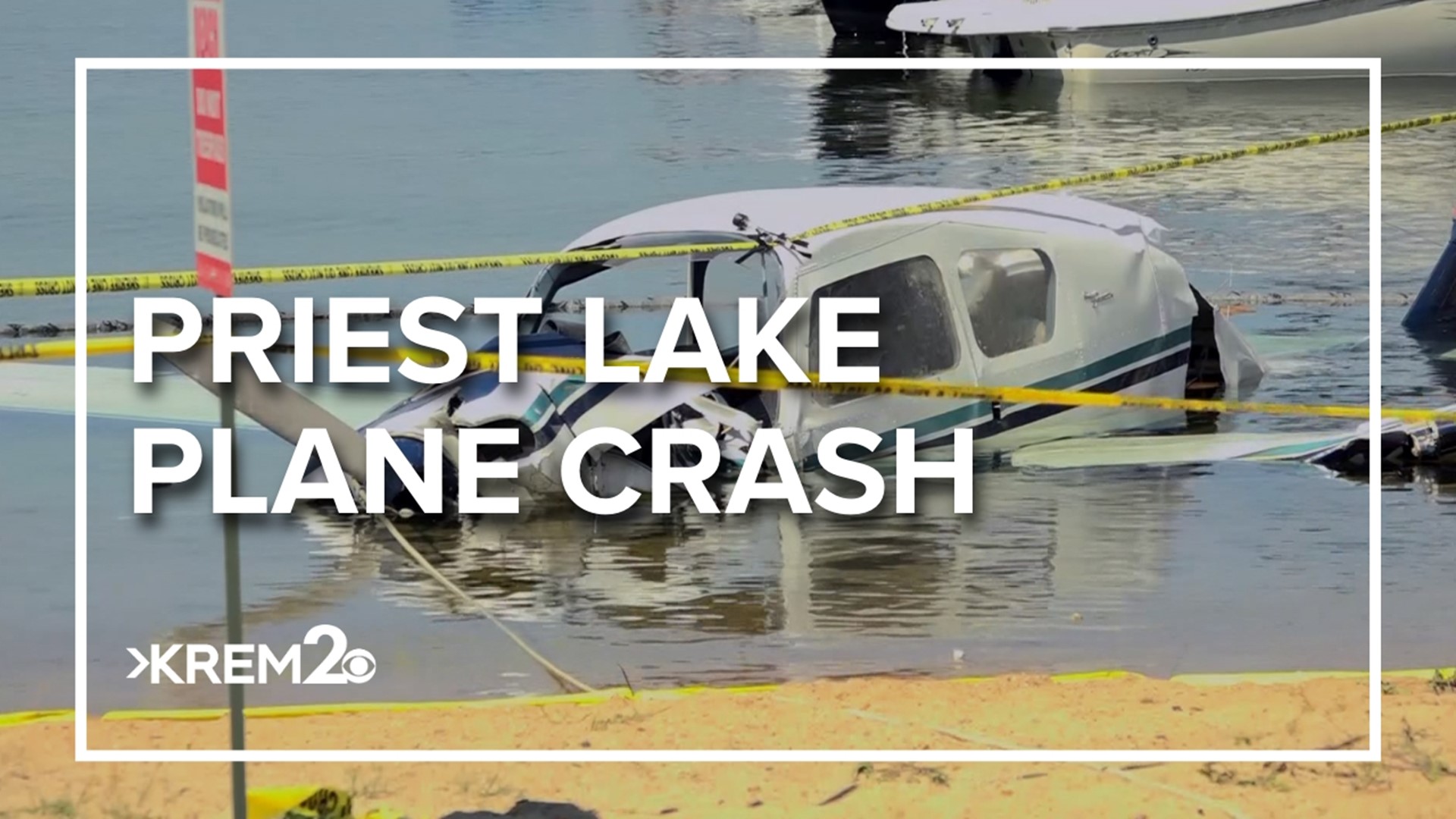A plane landed in Priest Lake Sunday. All three people on board survived with non life threatening injuries.