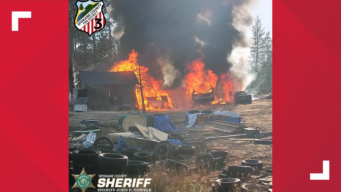Spokane County woman charged with arson, suspected of setting up to 11 fires near S. Ben Apple Road