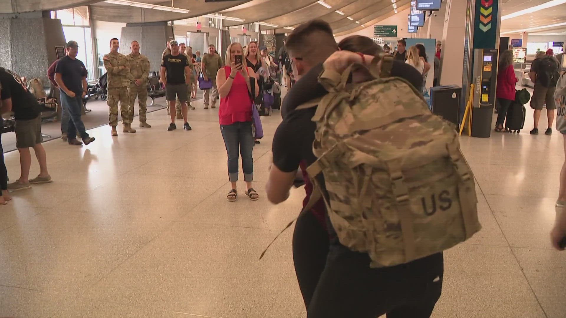 The soldiers returned home after spending a year in Southwest Asia in support of Operation Spartan Shield.