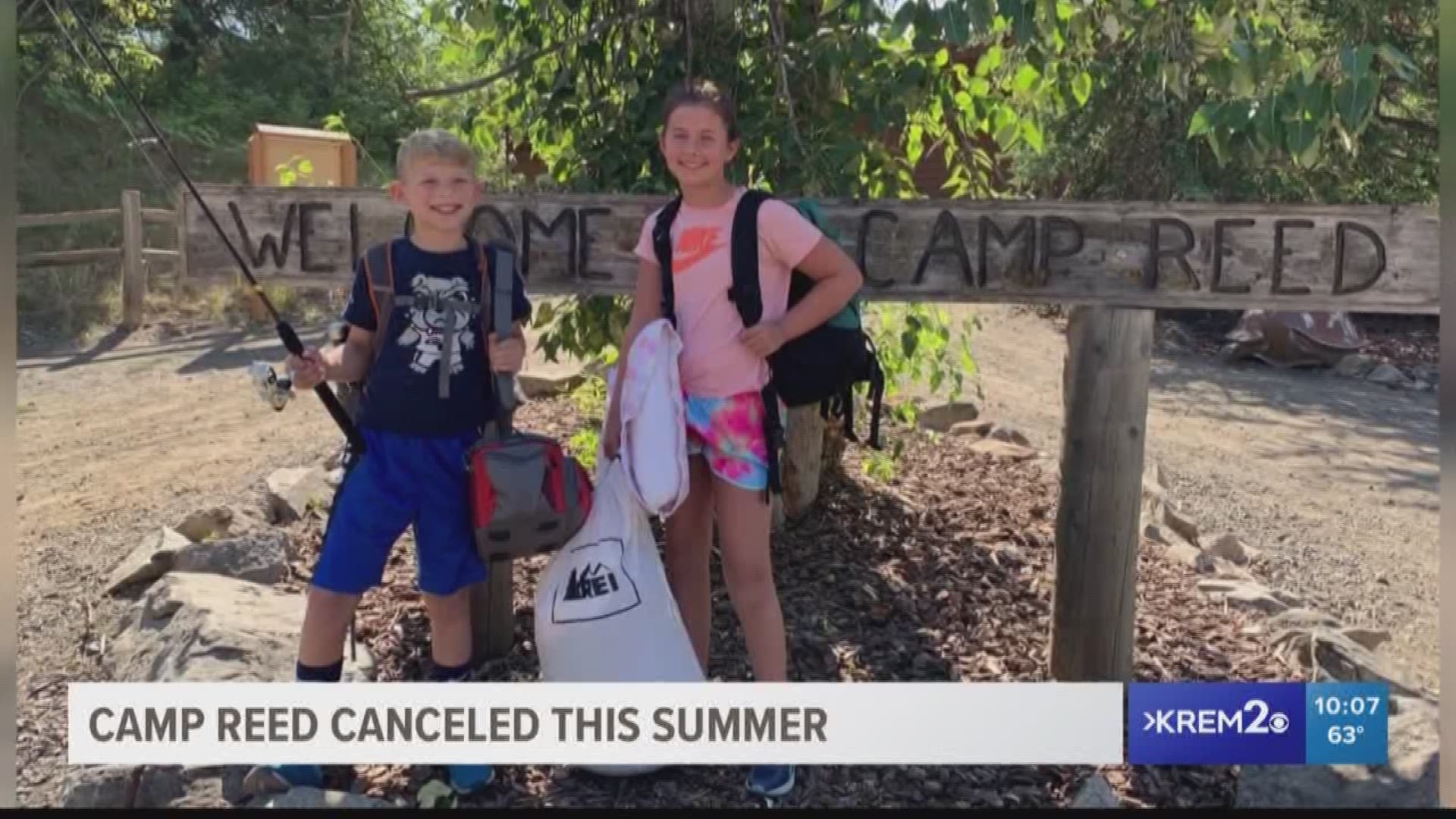 The traditional Camp Reed program was canceled due to coronavirus concerns, but kids can still take part in day and virtual camps, and families can rent cabins.
