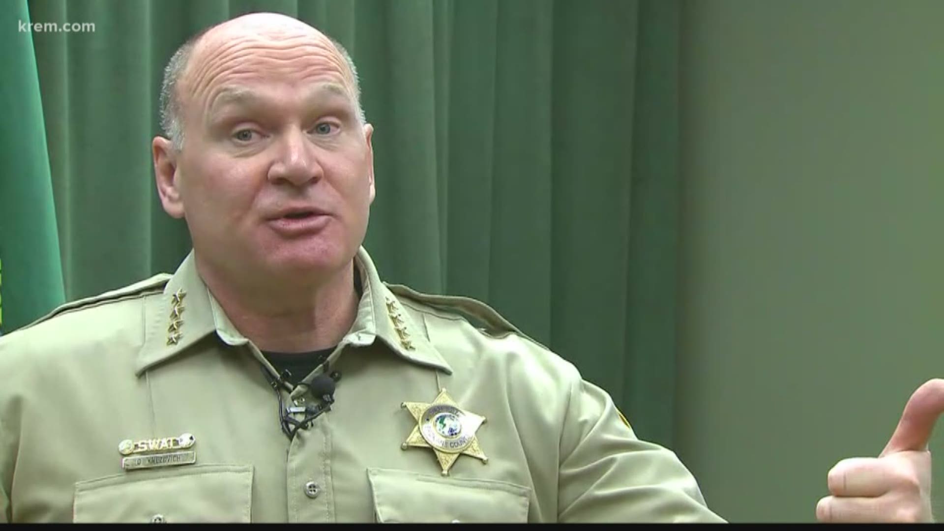 Spokane County Sheriff Ozzie Knezovich said he believes I-1639, which raises the age requirement for having a semi-automatic rifle, is unconstitutional.
