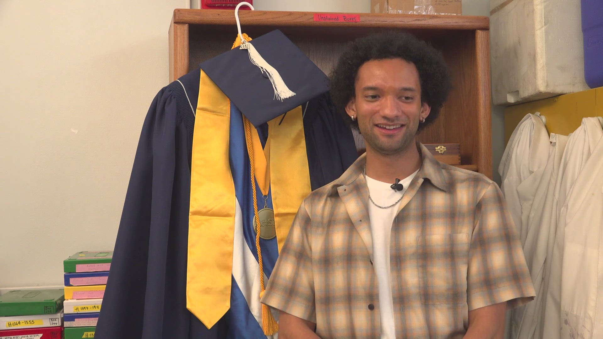 Micah Bell graduated University High School in 2020 and finally gets the satisfaction of walking across stage after graduating from Gonzaga.