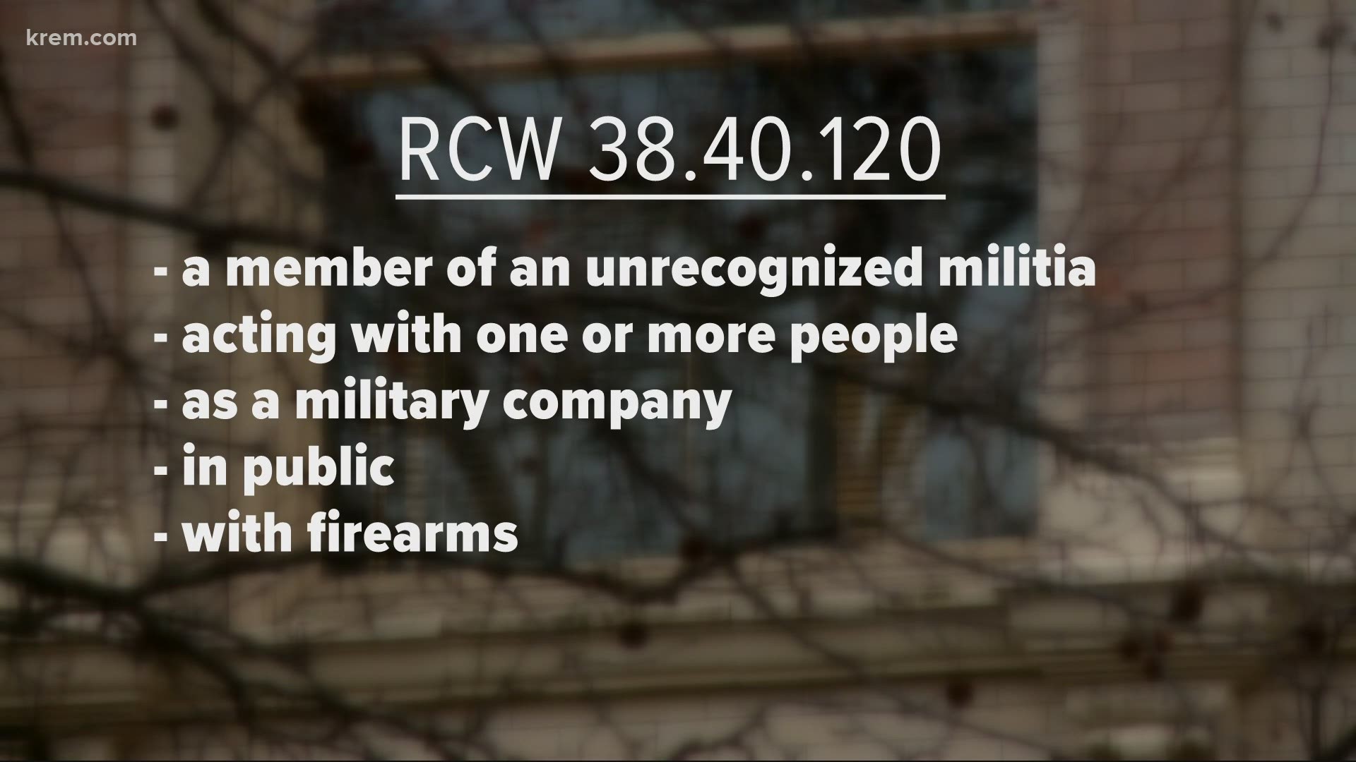 A proposed resolution from city council members says the armed militia groups at Spokane protests "appear to be in direct violation of state law."