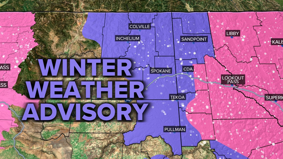 Snow, wind in Spokane this week | krem.com