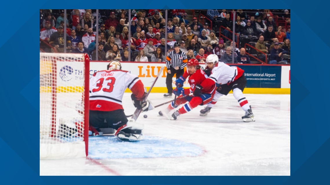 CHIEFS TIE GAME THREE TIMES BEFORE WINNING IN OVERTIME, 5-4 - Spokane Chiefs