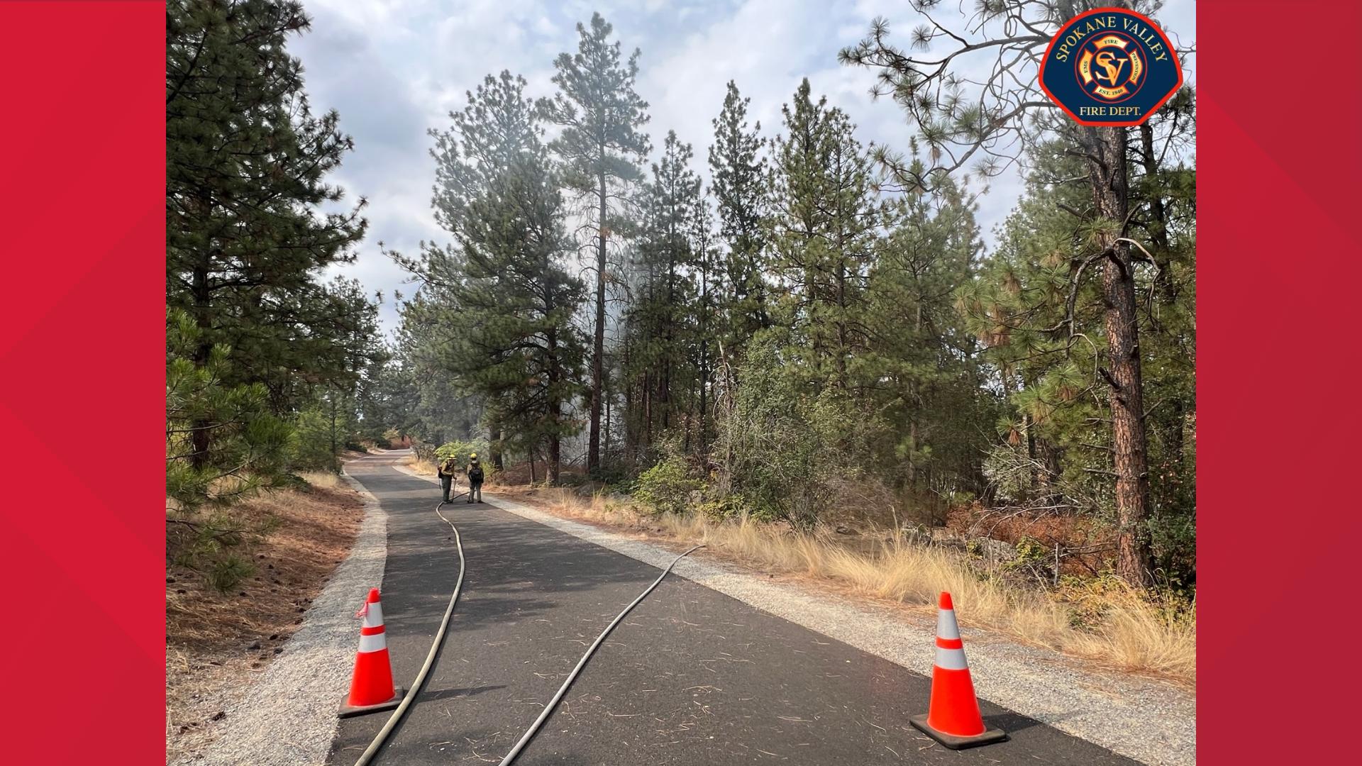 Multiple brush fires burning near Spokane Valley Mall | krem.com