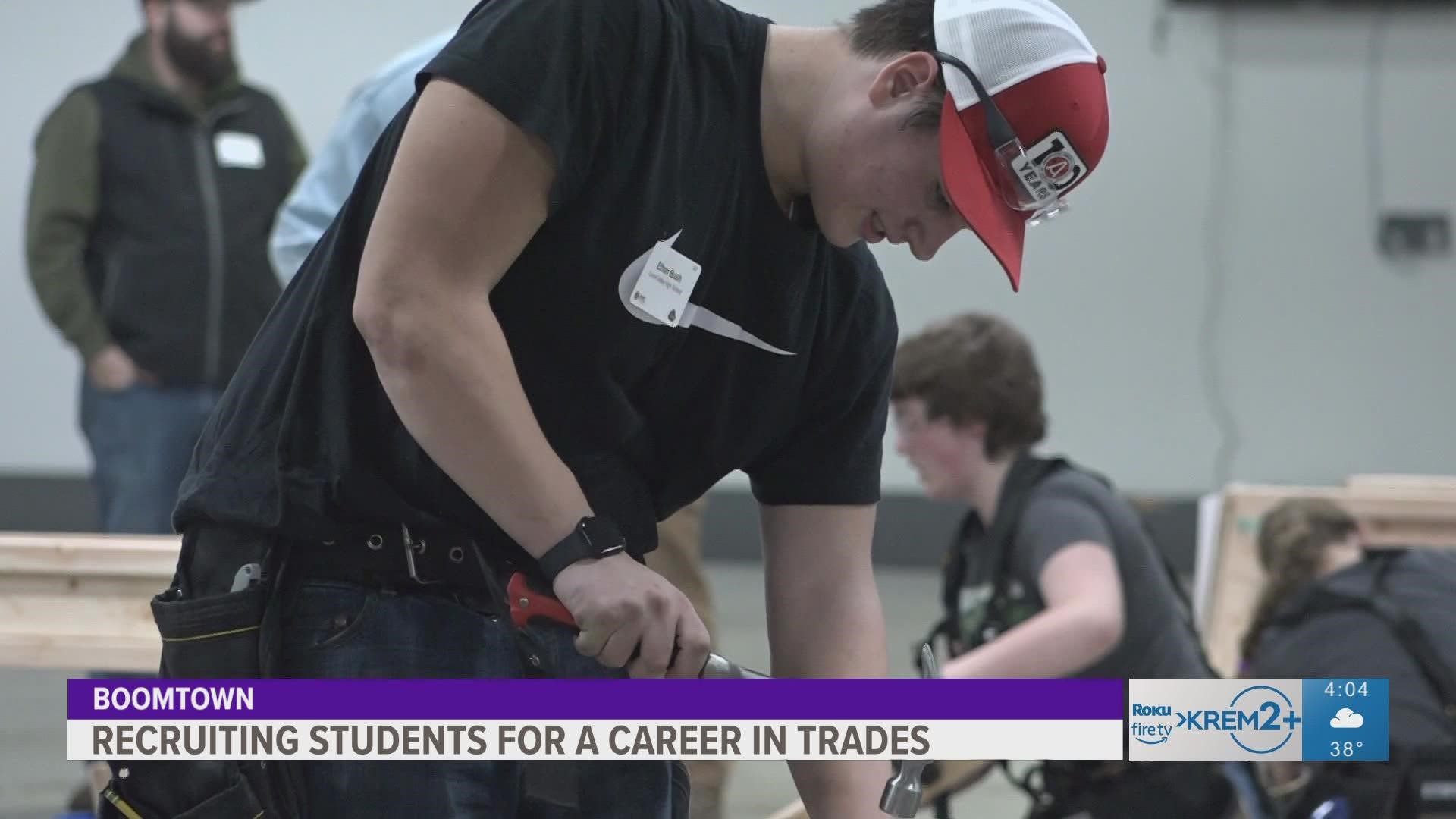 Skills USA Carpentry Competition gives a chance for career-technical students to show their skills and a chance for getting a job in the industry.