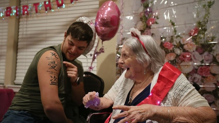 North Idaho woman celebrates 101st birthday with family, firefighters