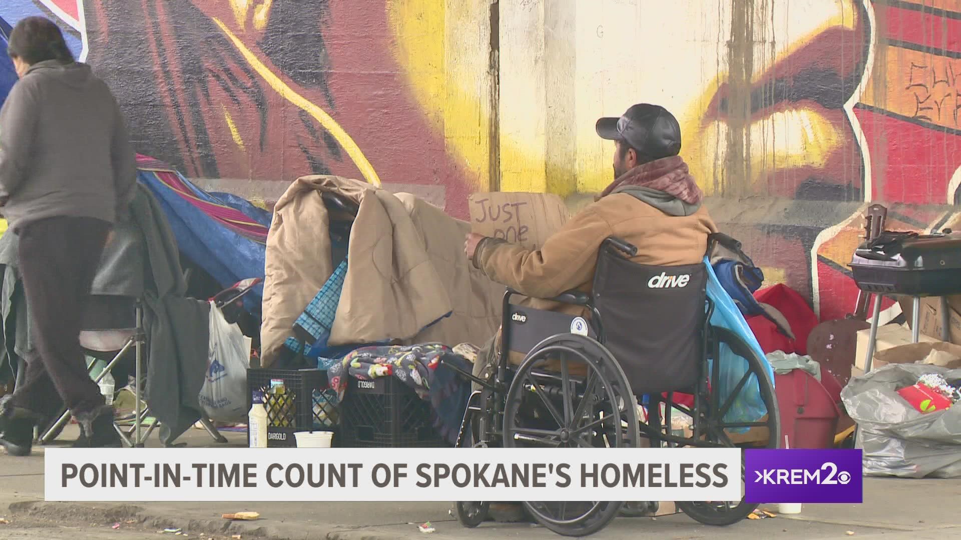 Point in Time count helps the city learn more on who is homeless and why they are homeless.