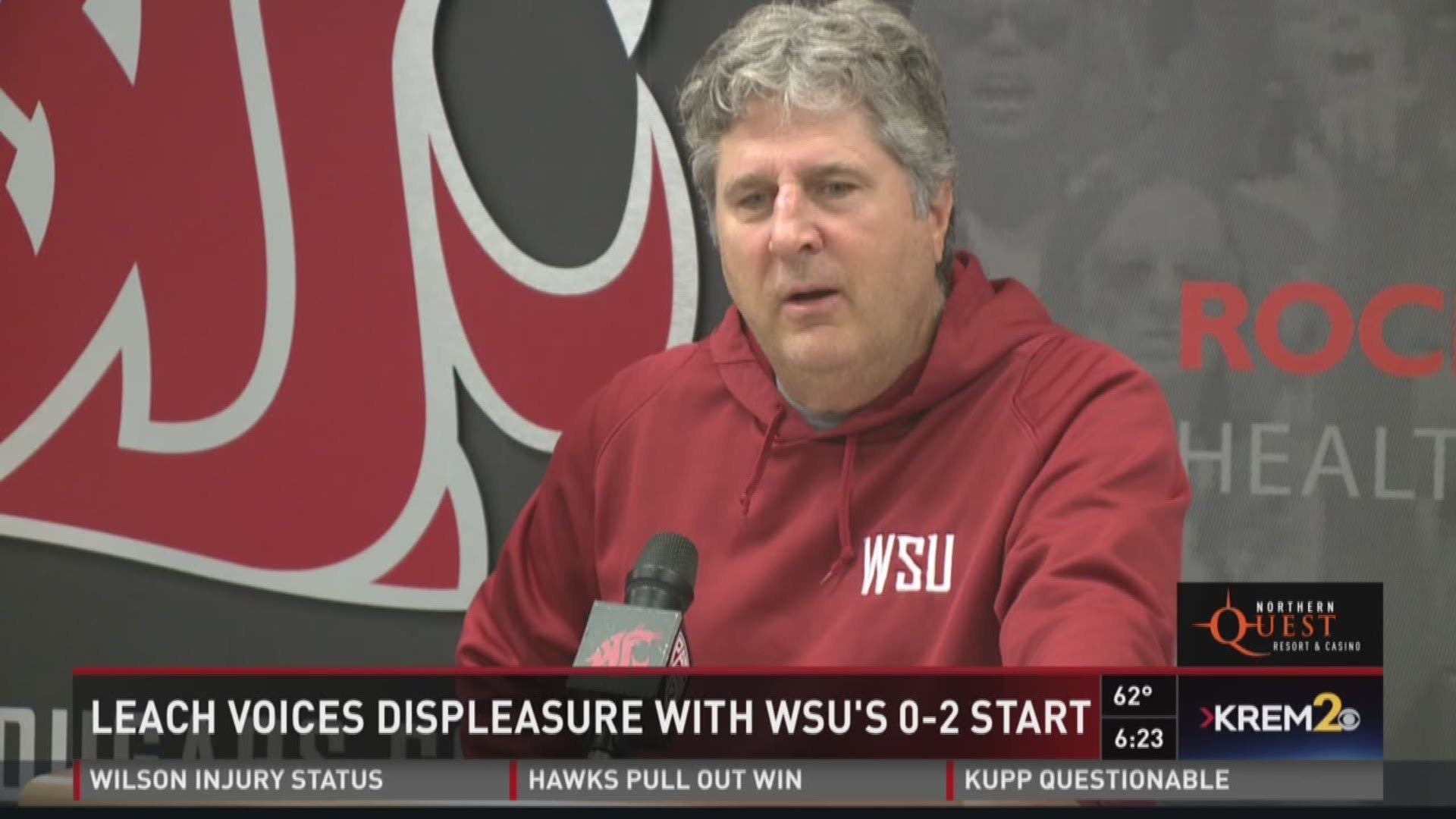 Washington State head coach Mike Leach minced zero words when it came to talking about his team's, 0-2, start to the season. Here's a snippet of what Leach had to say during Monday's press conference.