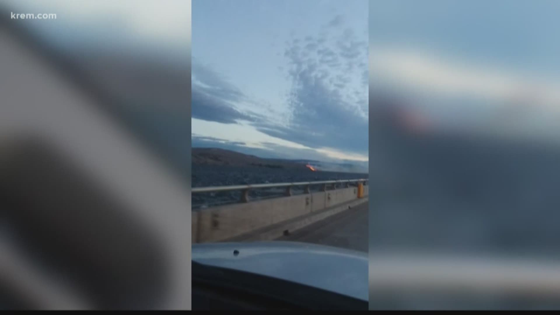 Couple evacuated from Wanapum State Park in the early morning hours due to fire