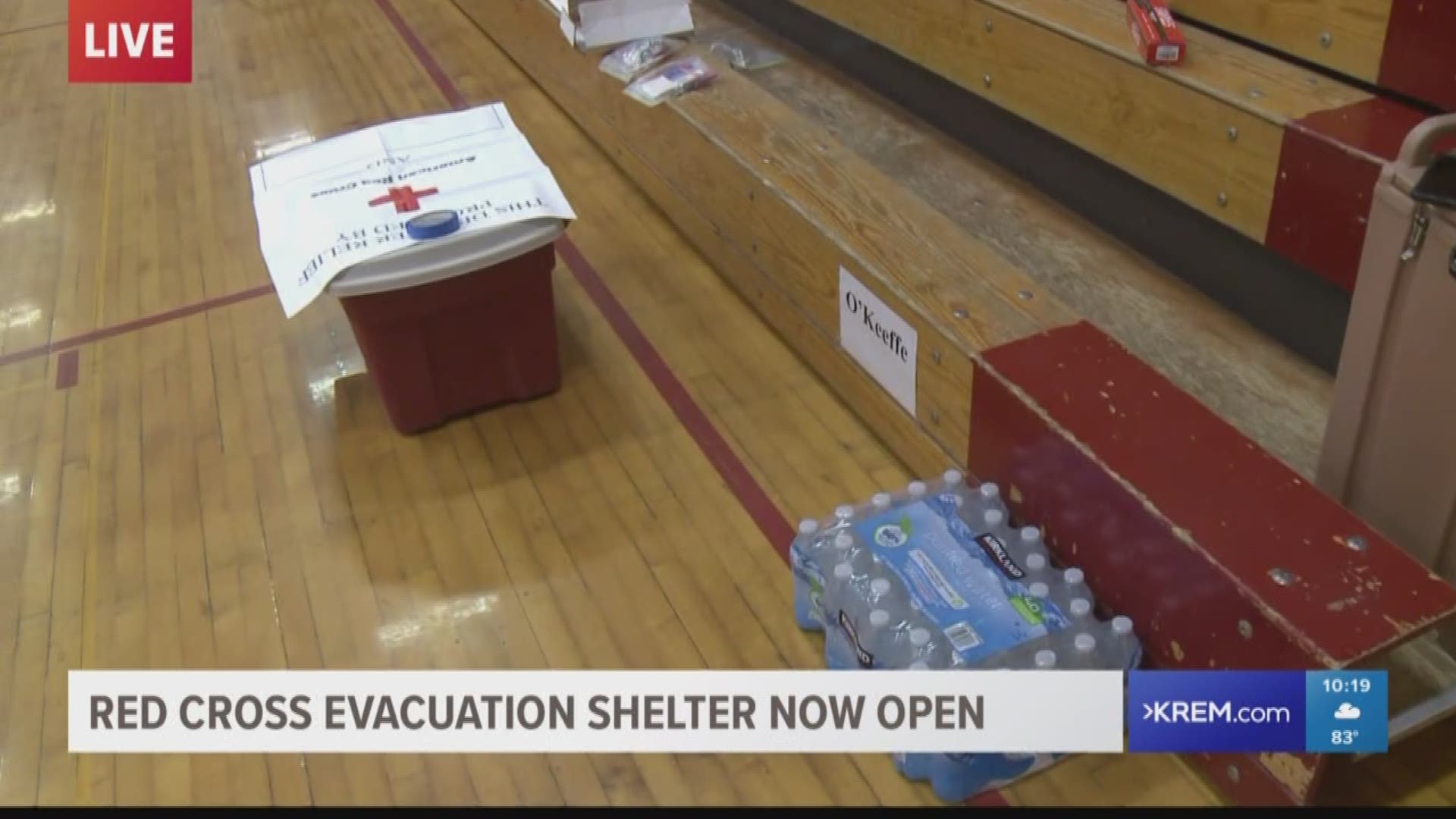Shelter opens at Bowdish Middle School (7-17-18)