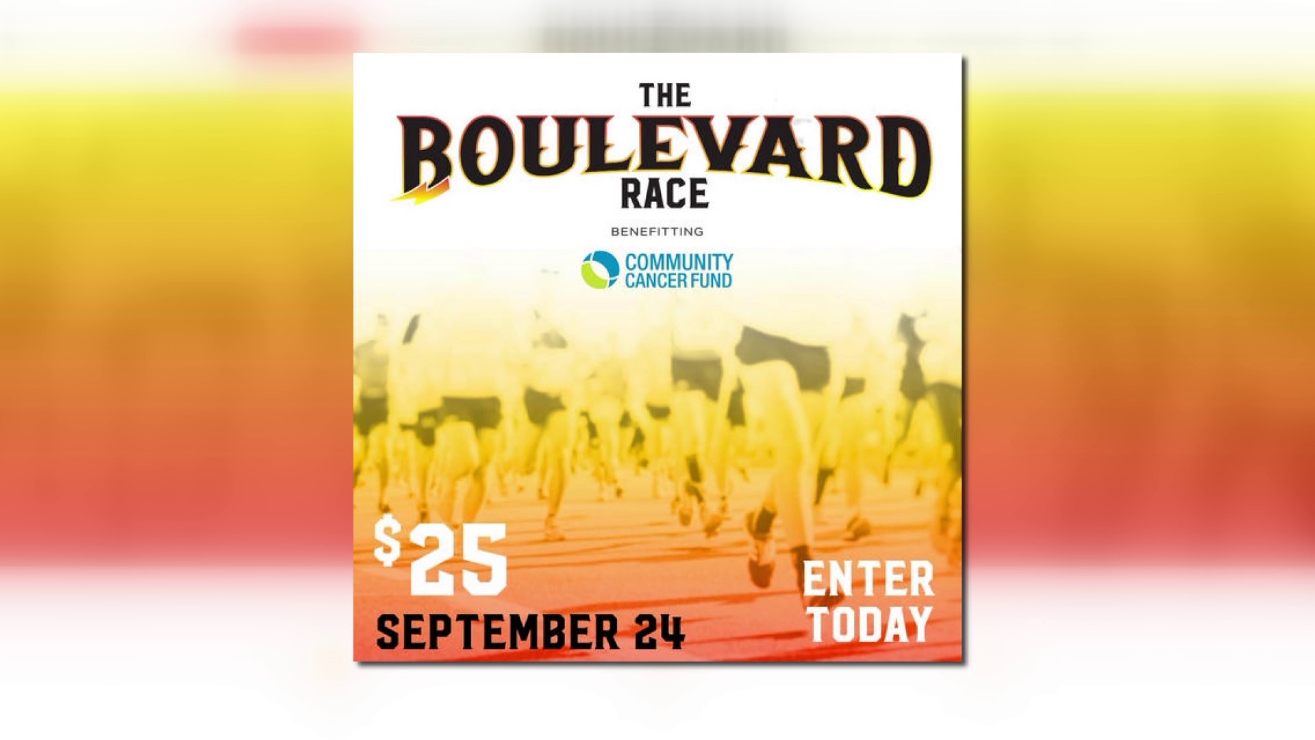 All runners and walkers can sign up to enter The Boulevard Race that will be taking place on Sunday, Sept. 24. Entry is $25.