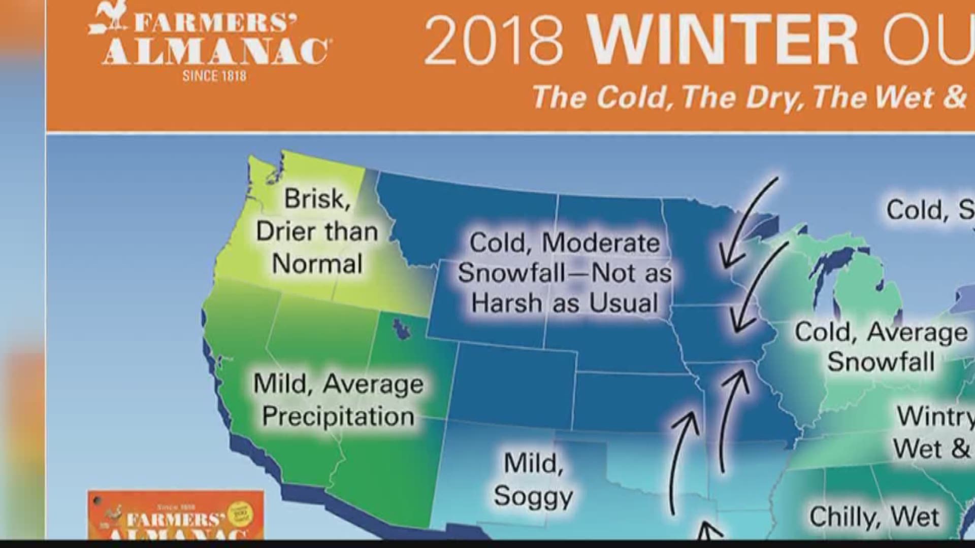 Farmers' Almanac predicts winter conditions for the INW